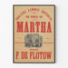 Vintage wall poster of the Imperial Lyric Theater Martha