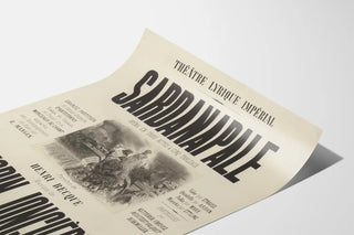 Imperial Lyric Theatre Poster Sardanapale Victorin Joncières