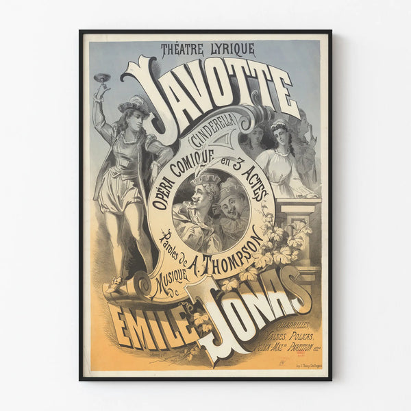 Lyric Theatre Poster Javotte - Opéra Comique Cinderella