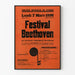 Vintage poster for the Beethoven Festival at the Municipal Theater of Colmar 1938