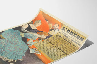 Vintage poster of the National Odéon Theatre - Classical Evening Subscription 1890-1891