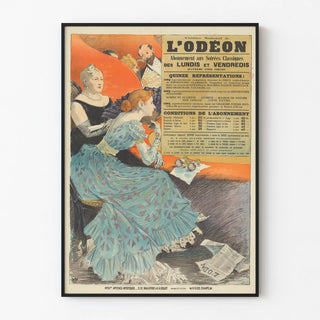 Vintage poster of the National Odéon Theatre - Classical Evening Subscription 1890-1891