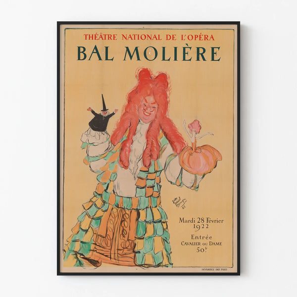Poster Bal Molière National Opera Theatre 1922