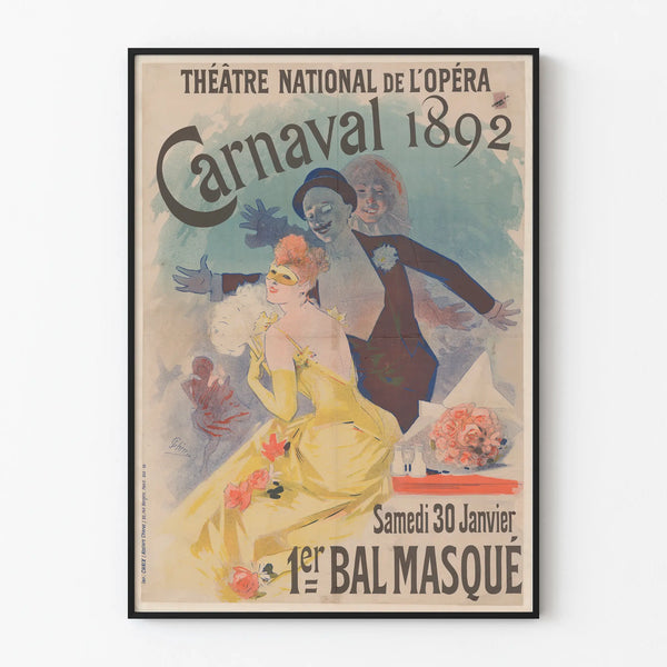 Carnival Poster 1892 National Opera Theatre - Masquerade Ball