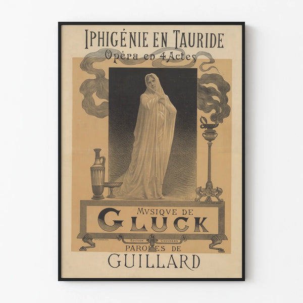 Vintage poster Iphigenia in Tauris Opera wall decoration