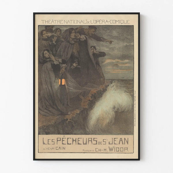 Poster of the National Opera-Comique Theatre The Fishermen of Saint John