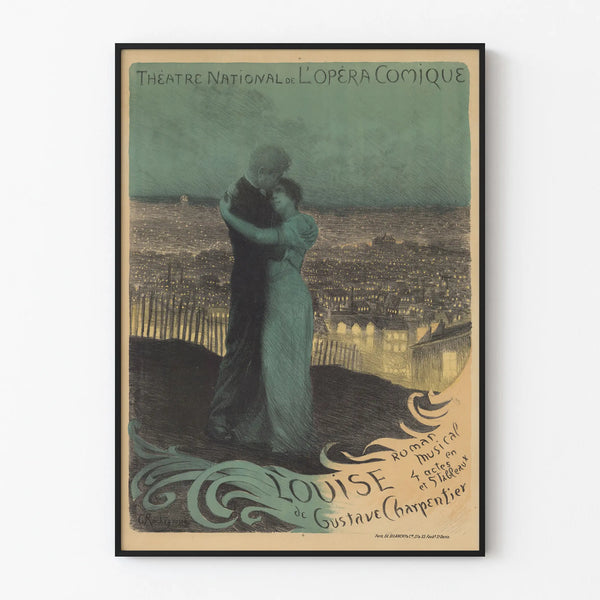 Vintage Poster of the National Opera Theatre - Louise by Gustave Charpentier