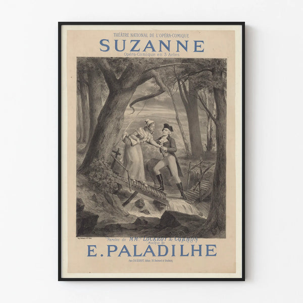 Vintage Suzanne Poster - National Opera-Comique Theatre