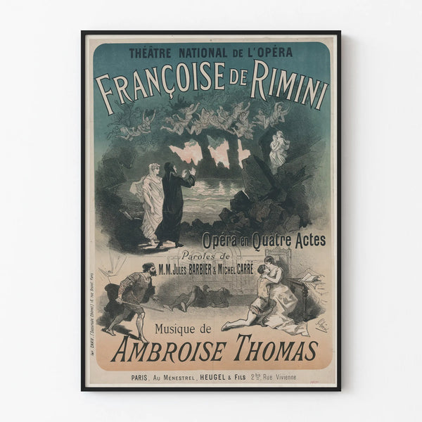 Poster of the National Opera Theater - Françoise de Rimini