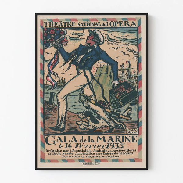 Vintage Poster of the Navy Gala at the National Opera Theatre 1935