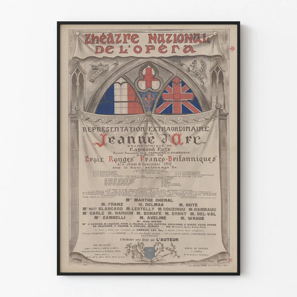Poster of the National Opera Theater - Joan of Arc 1917