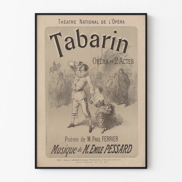Vintage Poster of the National Opera Theatre Tabarin