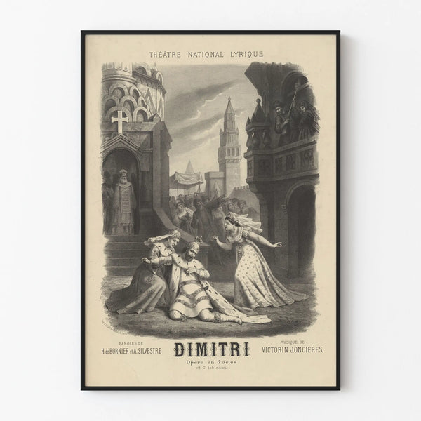 Vintage Poster of the National Lyric Theatre Dimitri - Retro Wall Decoration