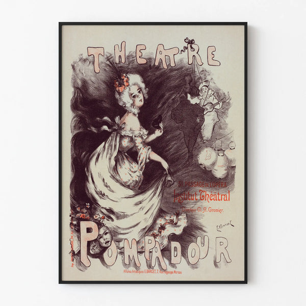Vintage Style Pompadour Theater Poster