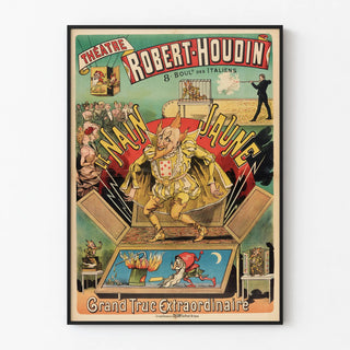 Vintage Poster for Théâtre Robert-Houdin Le Nain Jaune