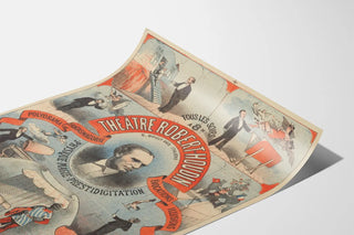 Vintage Poster for the Robert-Houdin Theater: Illusions and Magic