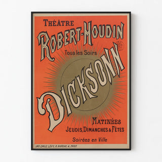 Vintage Poster Théâtre Robert-Houdin Dicksonn