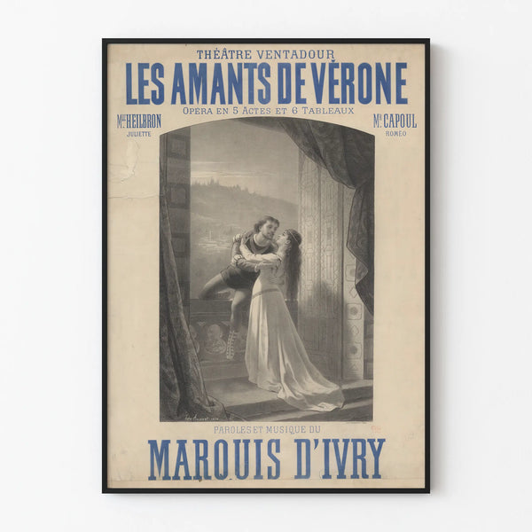 Vintage Poster Théâtre Ventadour The Lovers of Verona