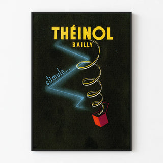 Vintage Advertising Poster Théinol Bailly Stimulates