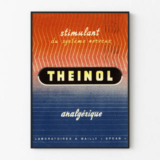 Vintage poster THEINOL stimulant and analgesic