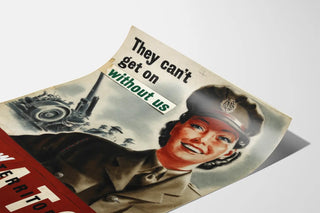 Vintage Recruitment Poster ATS British Army