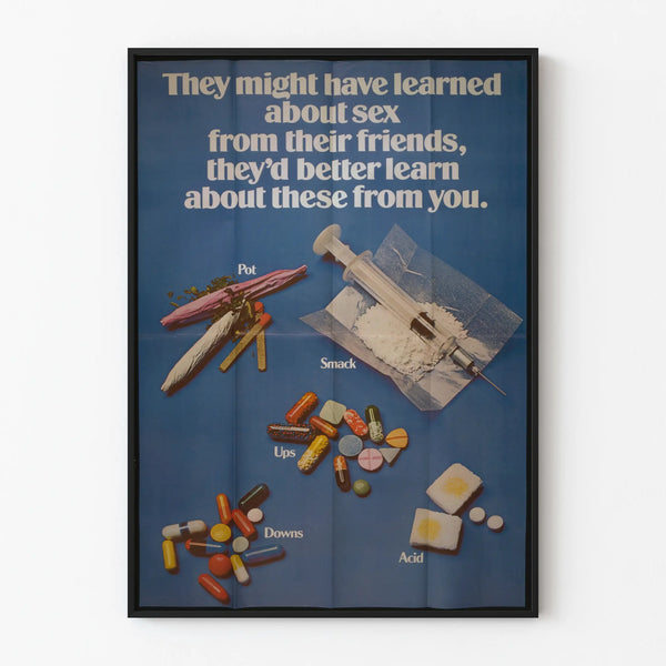 Educational poster on drug prevention