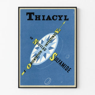 Vintage Thiacyl Sulfonamide Advertising Poster