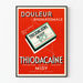 Vintage Advertising Poster Thiodacaïne Midy for Rheumatic Pain