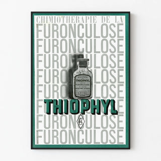Vintage advertising poster for Thiophyl Furonculose
