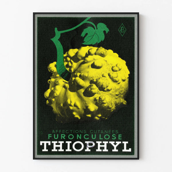 Vintage Poster Thiophyl - Retro Medical Wall Decoration