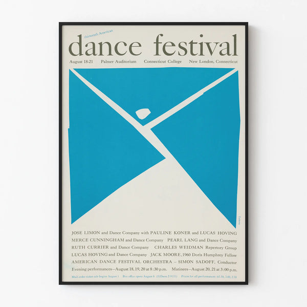 Poster Thirteenth American Dance Festival - Vintage wall decoration