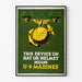 Wall decoration poster U.S. Marines military emblem