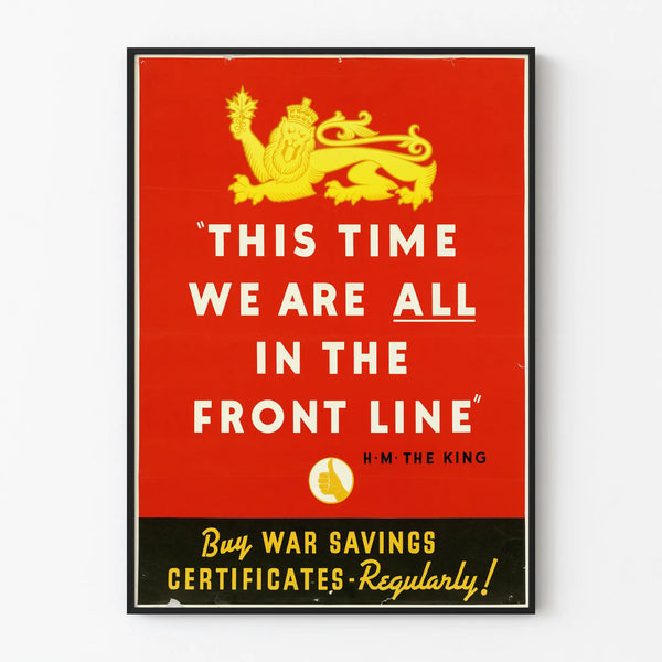 Vintage patriotic poster encouraging the purchase of war certificates