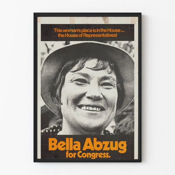 Vintage poster of Bella Abzug for Congress Wall Decoration
