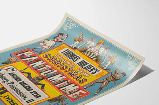 Vintage poster of the Grand New Christmas Pantomime by Thomas Holden