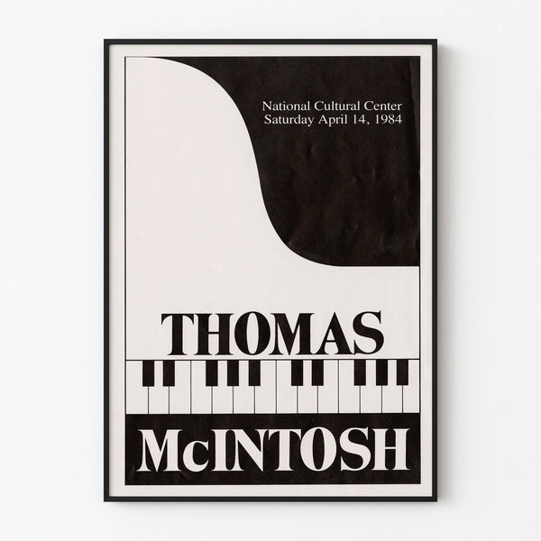 Thomas McIntosh Concert Poster at the National Cultural Center 1984