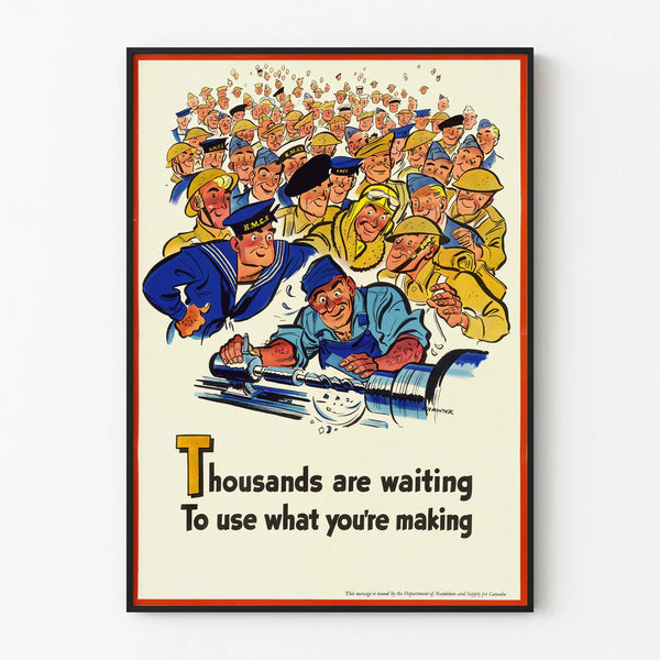 Vintage industrial and military motivation poster