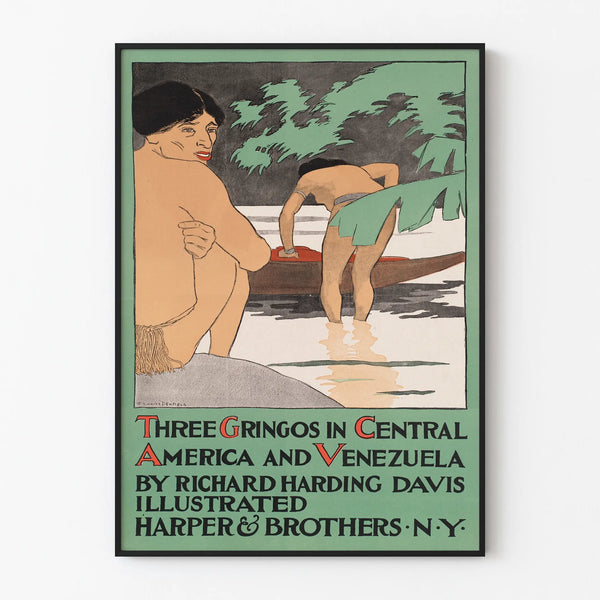 Vintage Poster of a Journey through Central America and Venezuela