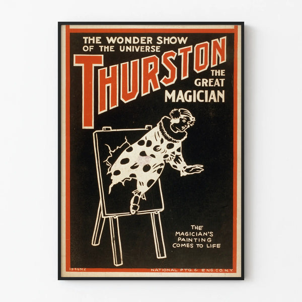 Vintage Magician Thurston Poster - Wall Decoration Illusionist