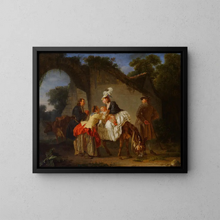 Farewell to the Nanny - Étienne Aubry — framed artwork on a wall
