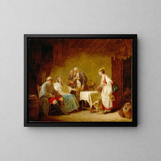 La Bergère des Alpes - Étienne Aubry — framed artwork on a wall