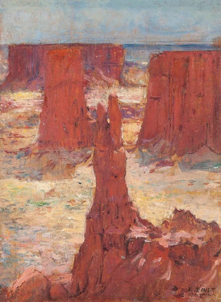 an Algerian mountain range - Étienne Dinet — artwork view