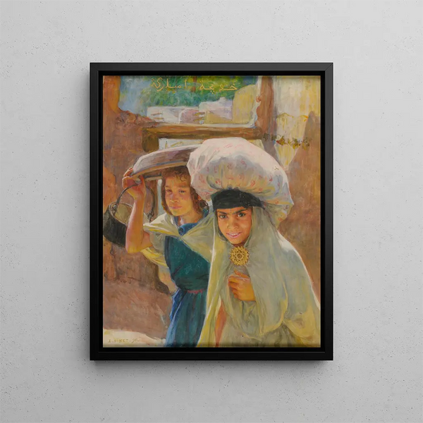 Washers - Étienne Dinet — framed artwork on a wall