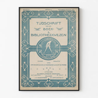 Vintage Art Nouveau Poster - Bibliothecography Review 1903