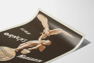 Vintage advertising poster Smørfabriken Ørnen Margarine