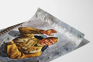 Vintage military poster - Till We Meet Again Buy War Bonds