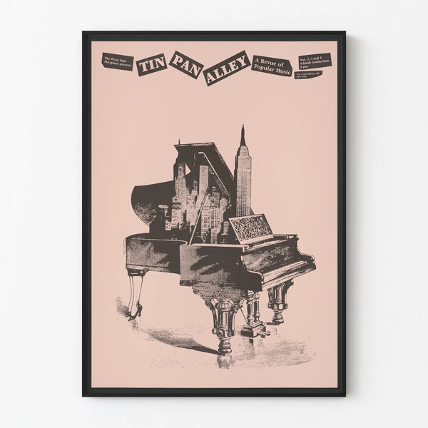 Vintage Artistic Poster Tin Pan Alley Musical Revue