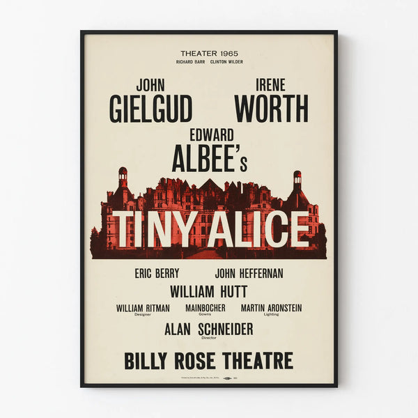 Vintage Theater Decorative Poster Tiny Alice 1965