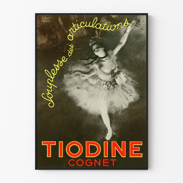 Vintage poster Tiodine Cognet inspired by Degas
