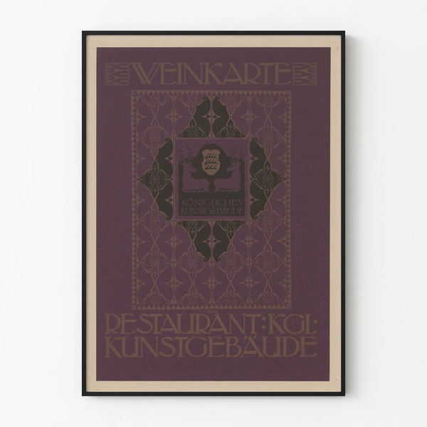Vintage Poster Wenkart Restaurant Royal Art Building